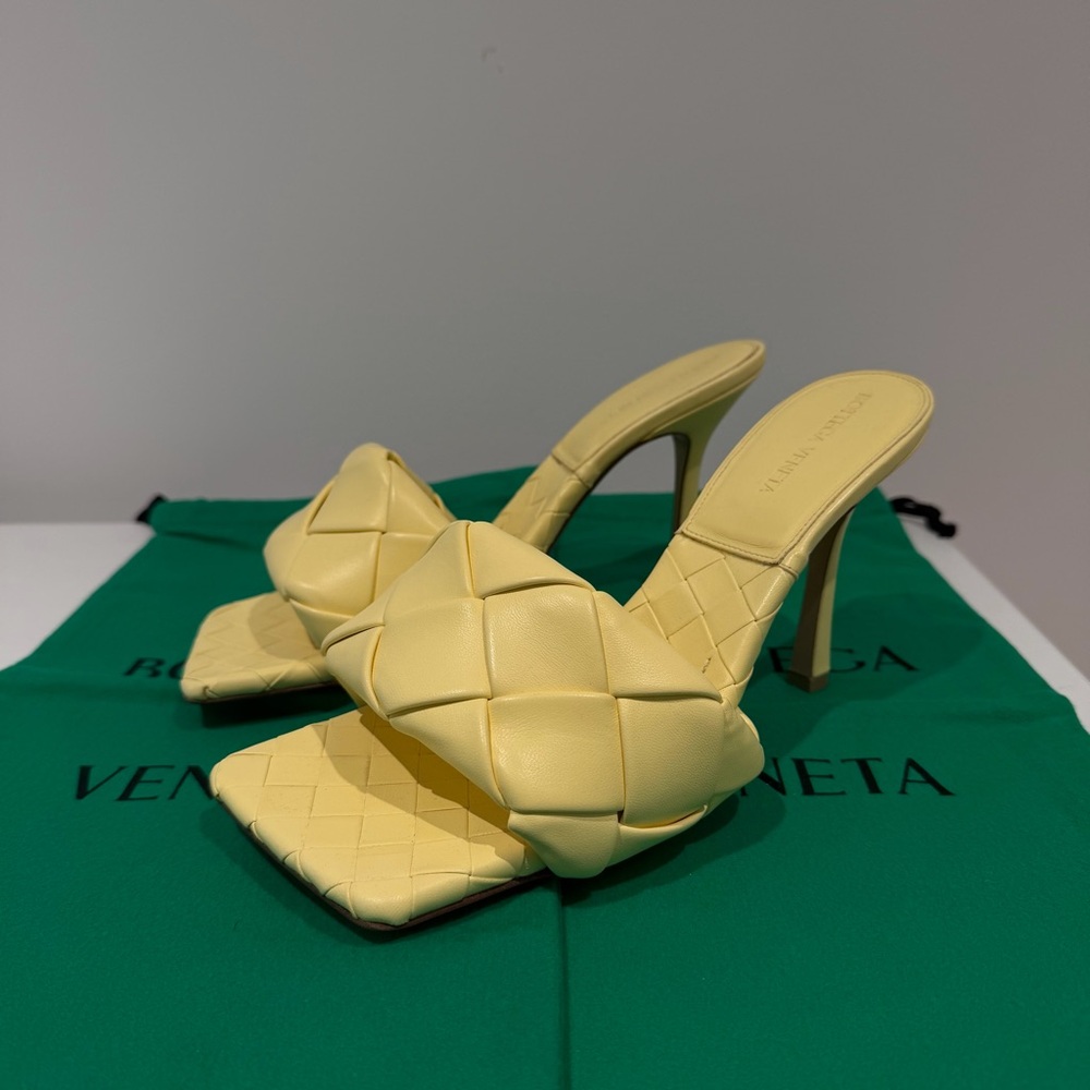 Bottega Veneta Yellow Lido Mule